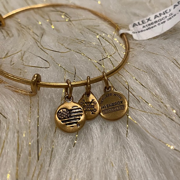 Alex and Ani Jewelry Nwt Alex Ani Gold Graduation Cap 28 Bangle